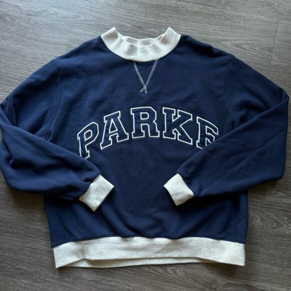 Parke Mockneck Coastal Collection Navy and Gray - Picture 1 of 6